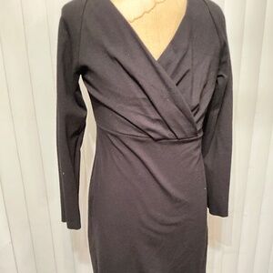 Talbots Black Stretch Dress – Size 12  Comfortable & Classic, Preowned